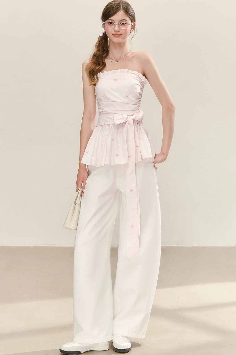 Elegant Wide-Leg White Pants