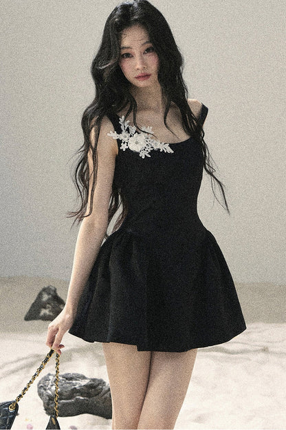 French Style Floral Lace Dress