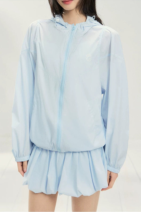 UPF50 Pleated Two-Piece Skirt Set-Up