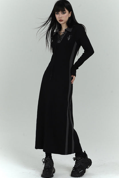Elegant Long Black Dress