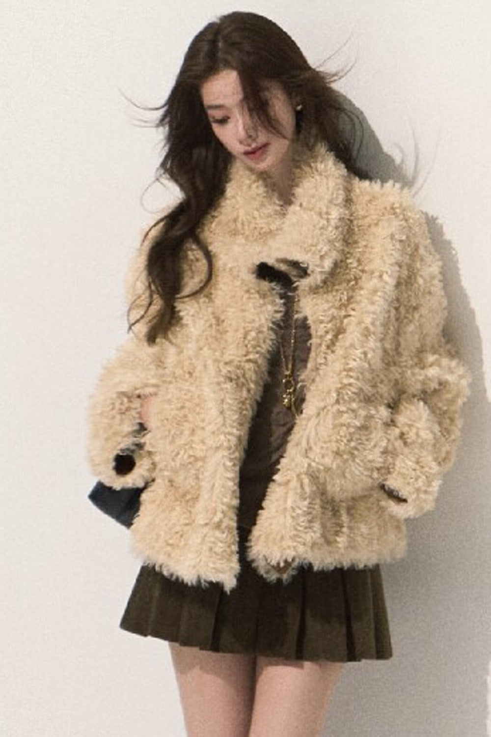 Reversible Suede Shearling Jacket Vest