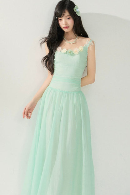 Backless Mesh Summer Dress