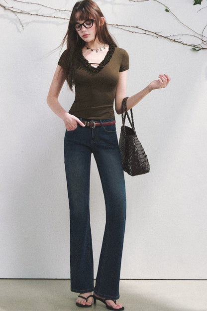 Blusa de lyocell con volantes Nube