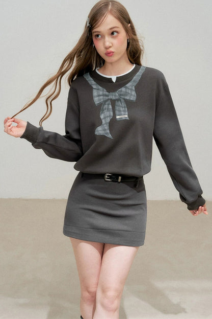 Printed Hoodie Dress