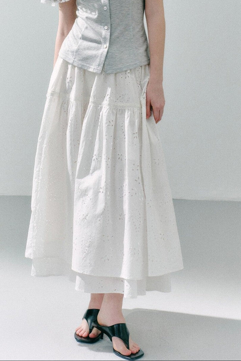 Cape Shirt and Skirt Set