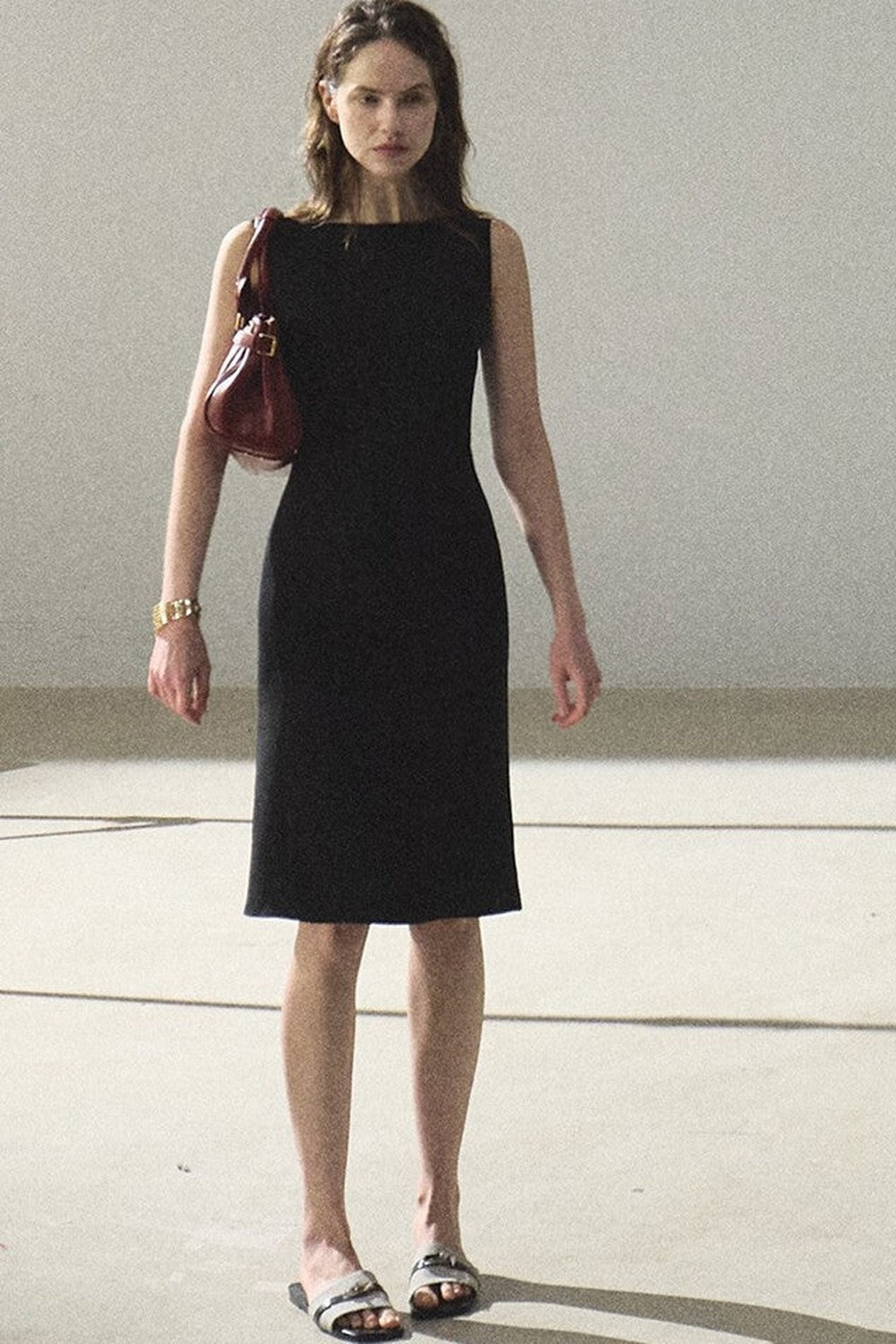 Acetate Black Tank Dress