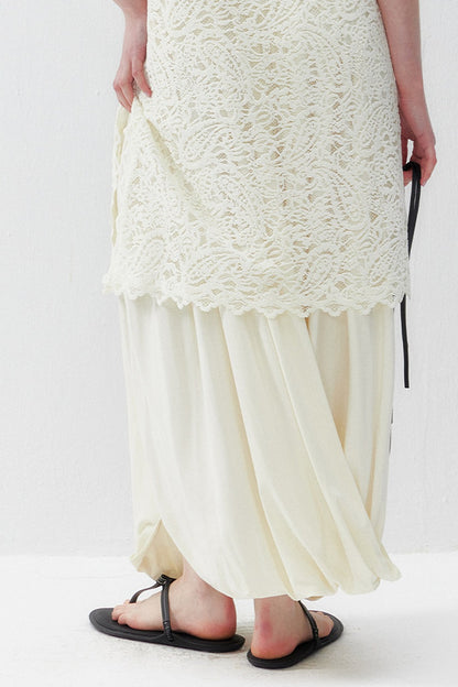 Paisley Cut-Out Lace Dress