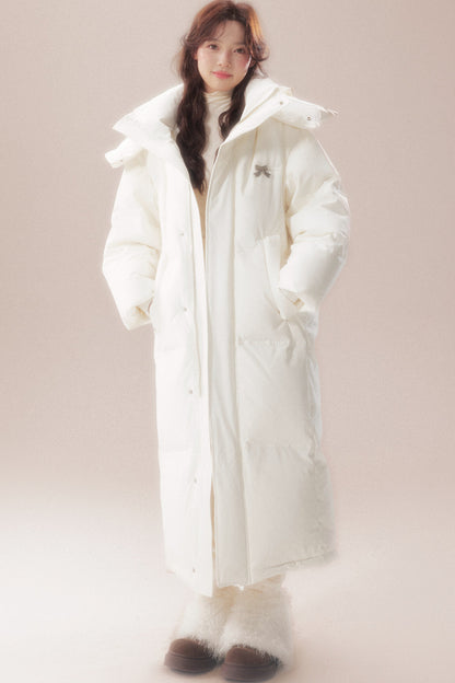 Long 90 White Goose Down Coat