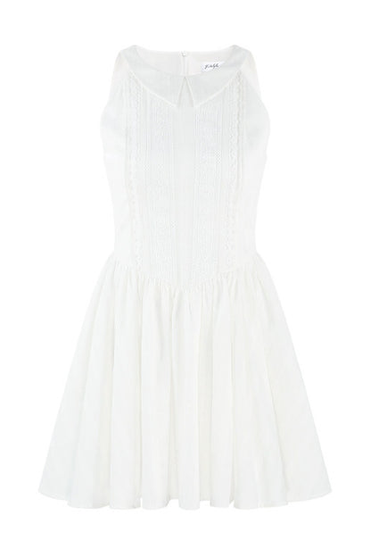 French Collar Bow Dress