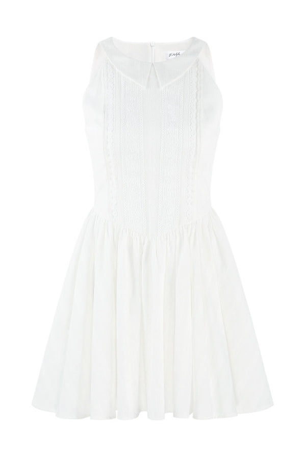 French Collar Bow Dress