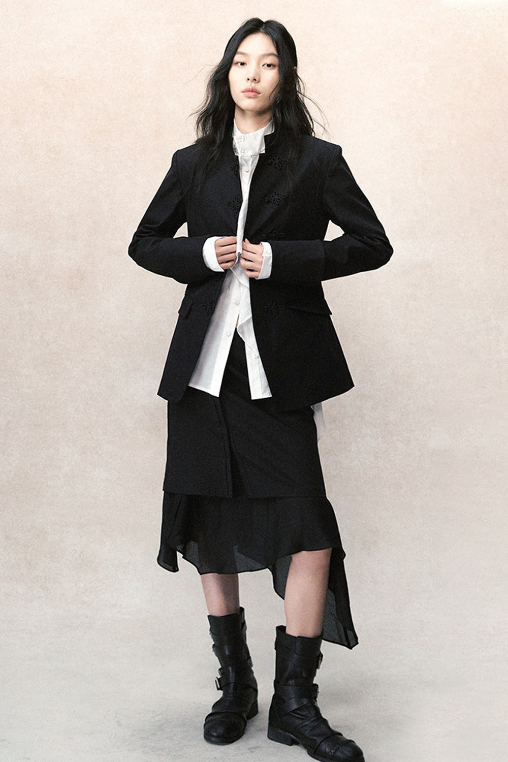 Detachable Ruffle Skirt and Trousers Set