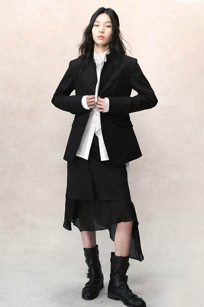 Detachable Ruffle Skirt and Trousers Set