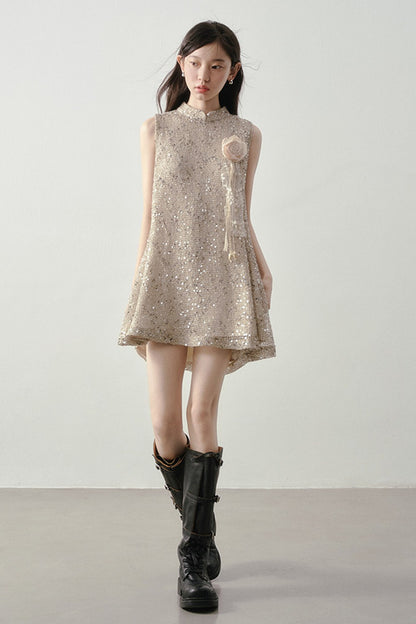 Champagne Gold Tassel Dress