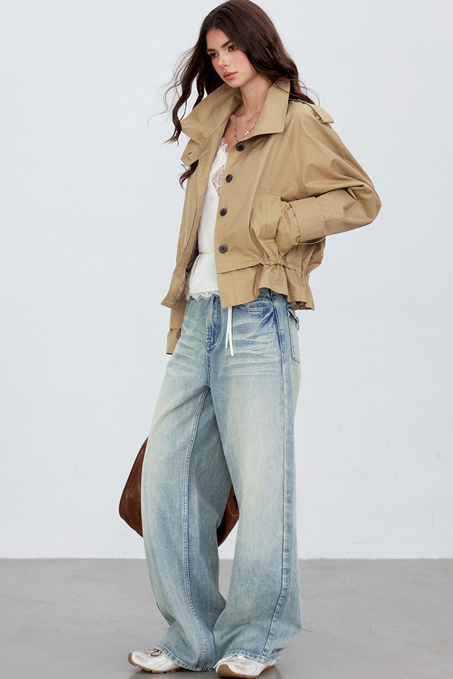 Modern Stand Collar Windbreaker Jacket