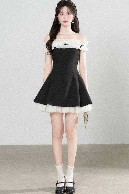 One-Shoulder A-Line Dress
