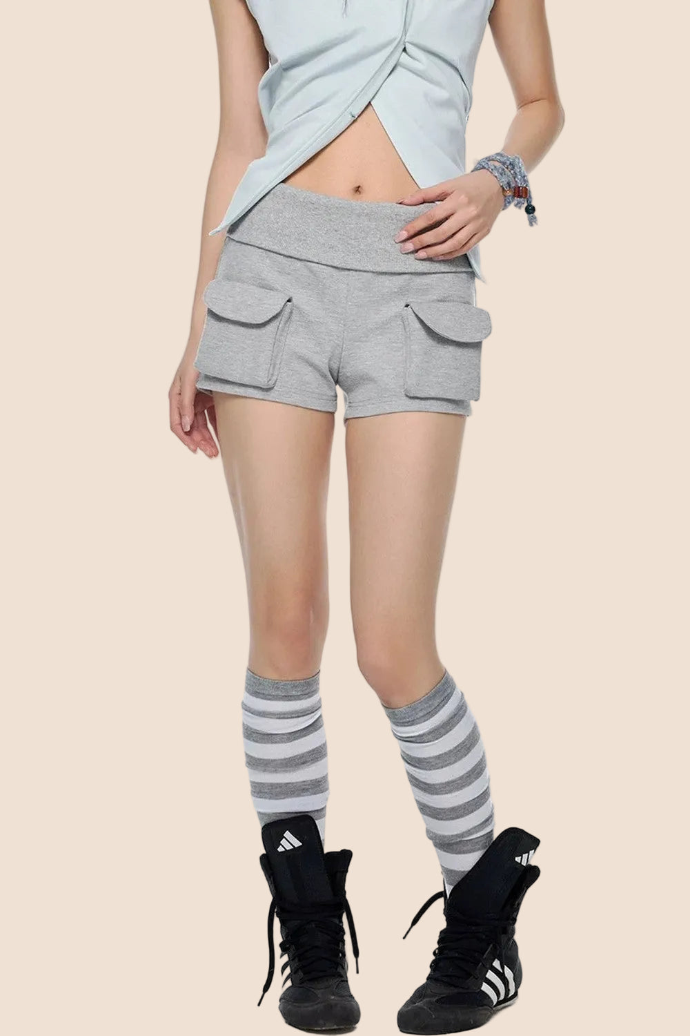 Vintage Elastic Sports Shorts