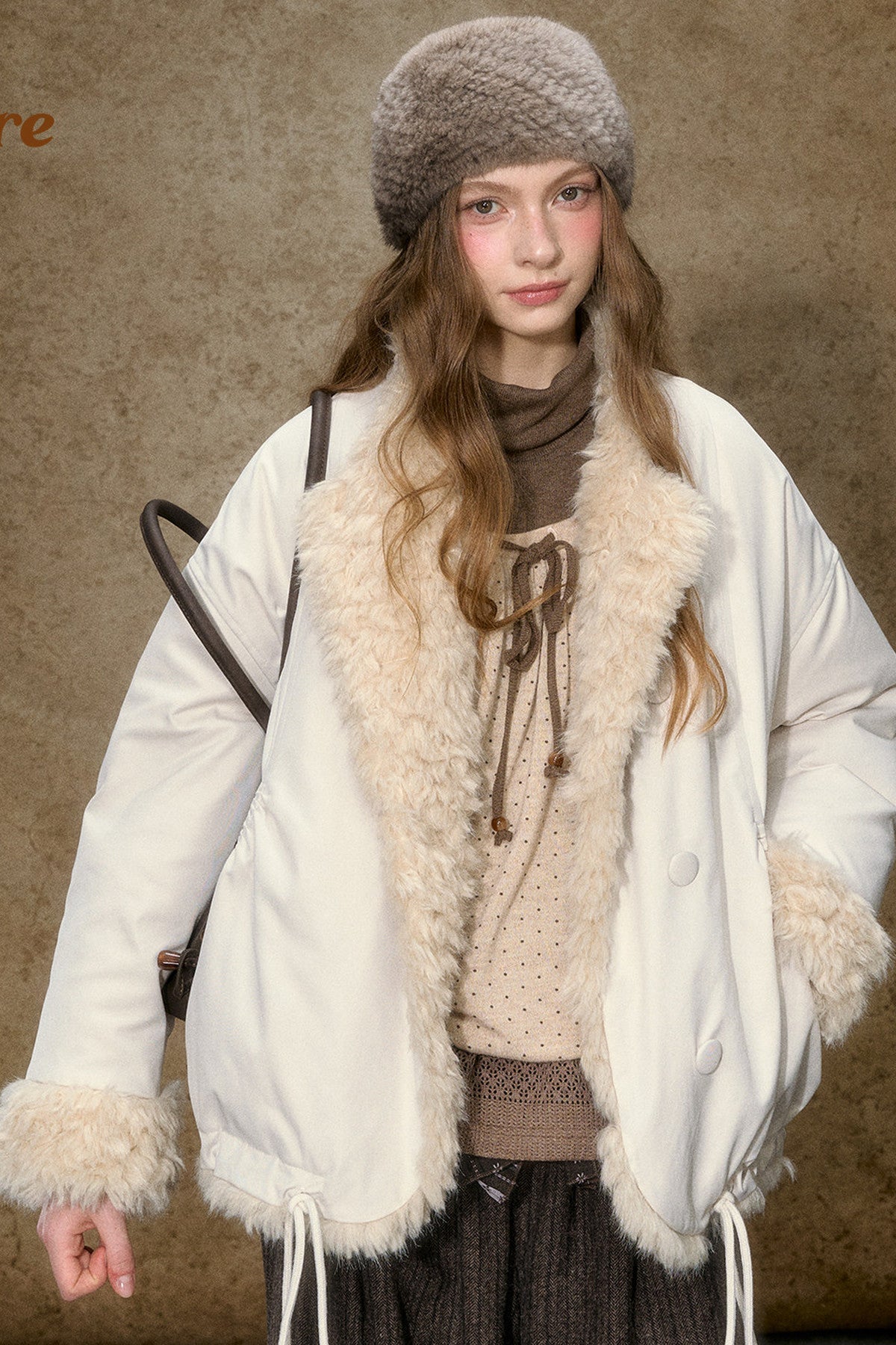 Short Fur Collar Down Jacket