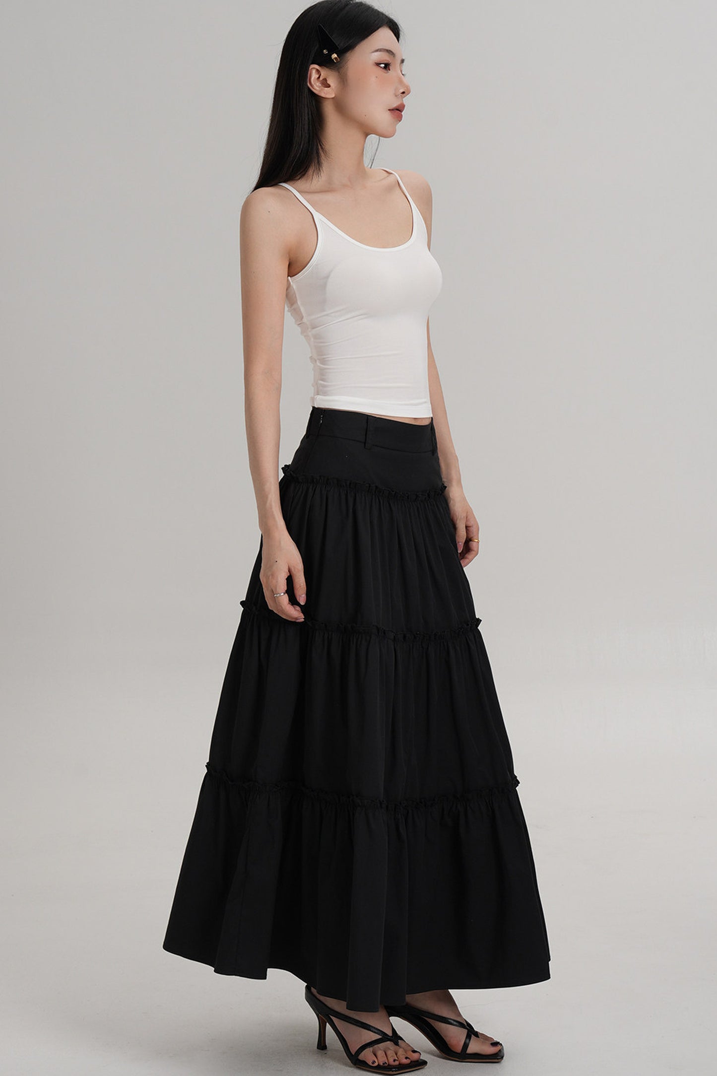 Elegant Pleated A-Line Skirt