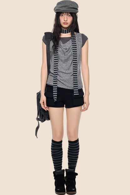 Vintage Scoop Neck Knit Top
