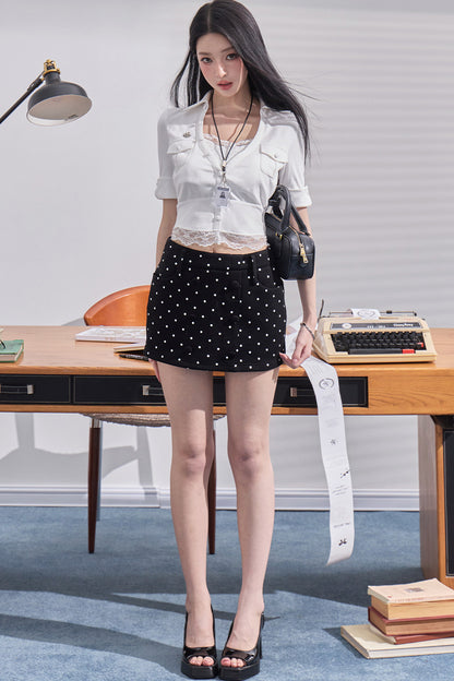 Daffodil V-Neck Blouse Set-Up