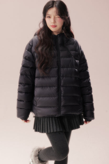 Silhouette Zipper Down Jacket
