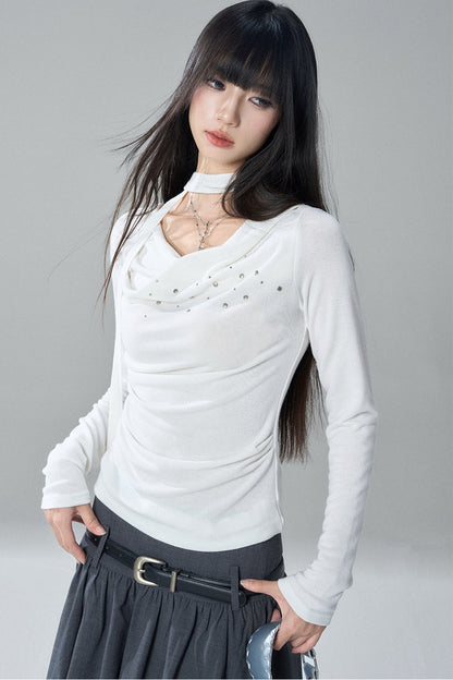 White Long Sleeve Top