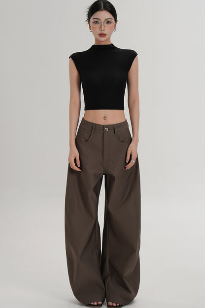 Elegant High-Waisted Sleeveless Top