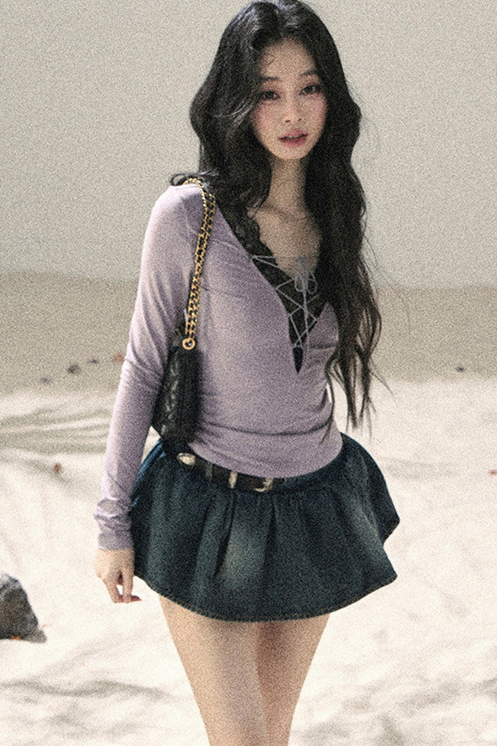 Iris Lace V-Neck Top