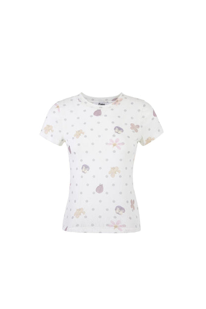Polka Dot Slim Top