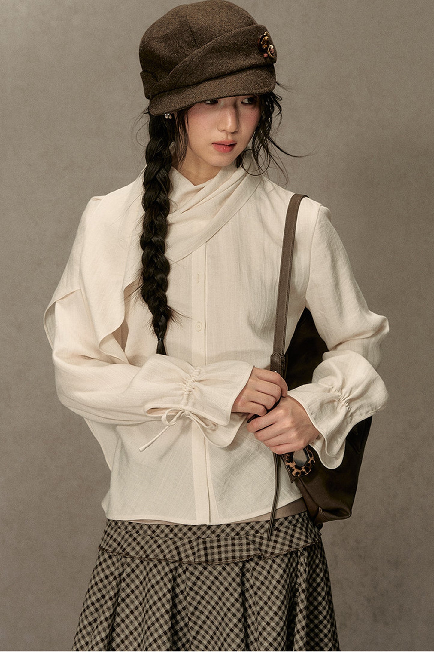 Beautiful and Relaxed Lyocell Cape Shirt