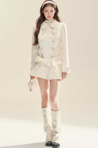 Floral Jacket and Shorts Set-Up