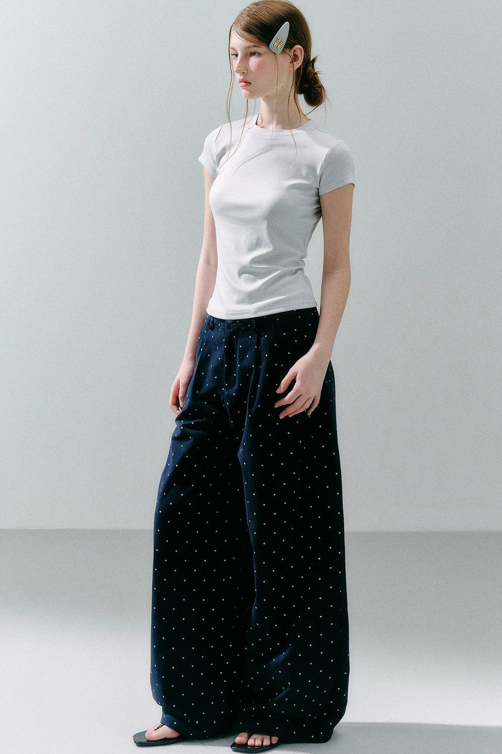 Cotton Polka Dot Pants