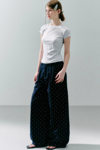Cotton Polka Dot Pants