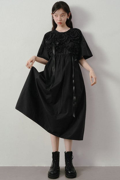 Heavy-Duty Three-Dimensional Floral Dress
