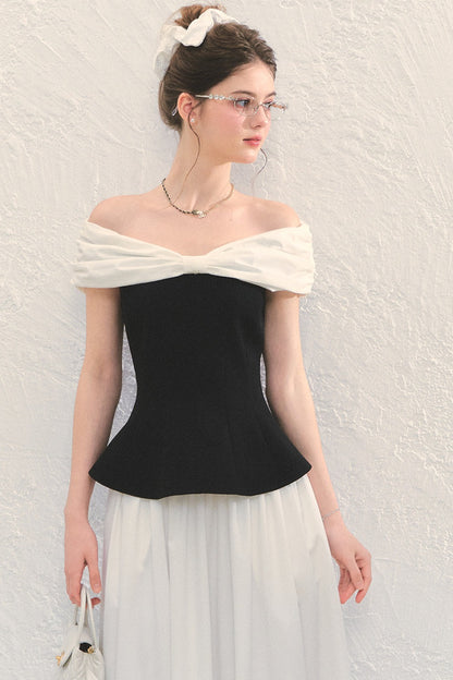 Off-Shoulder Peplum Top