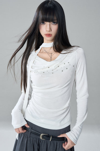 White Long Sleeve Top