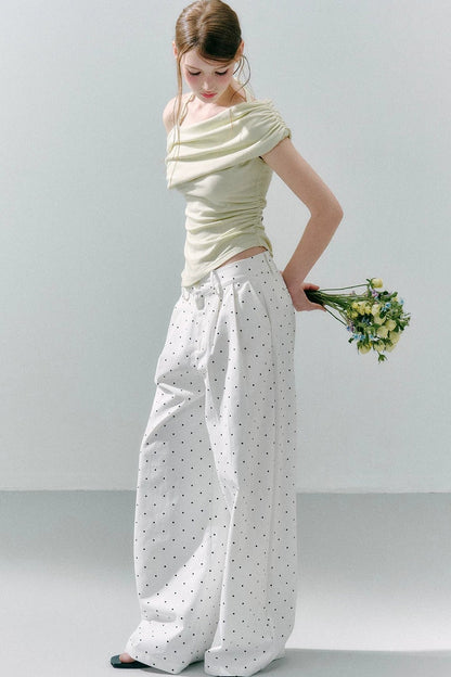 Cotton Polka Dot Pants