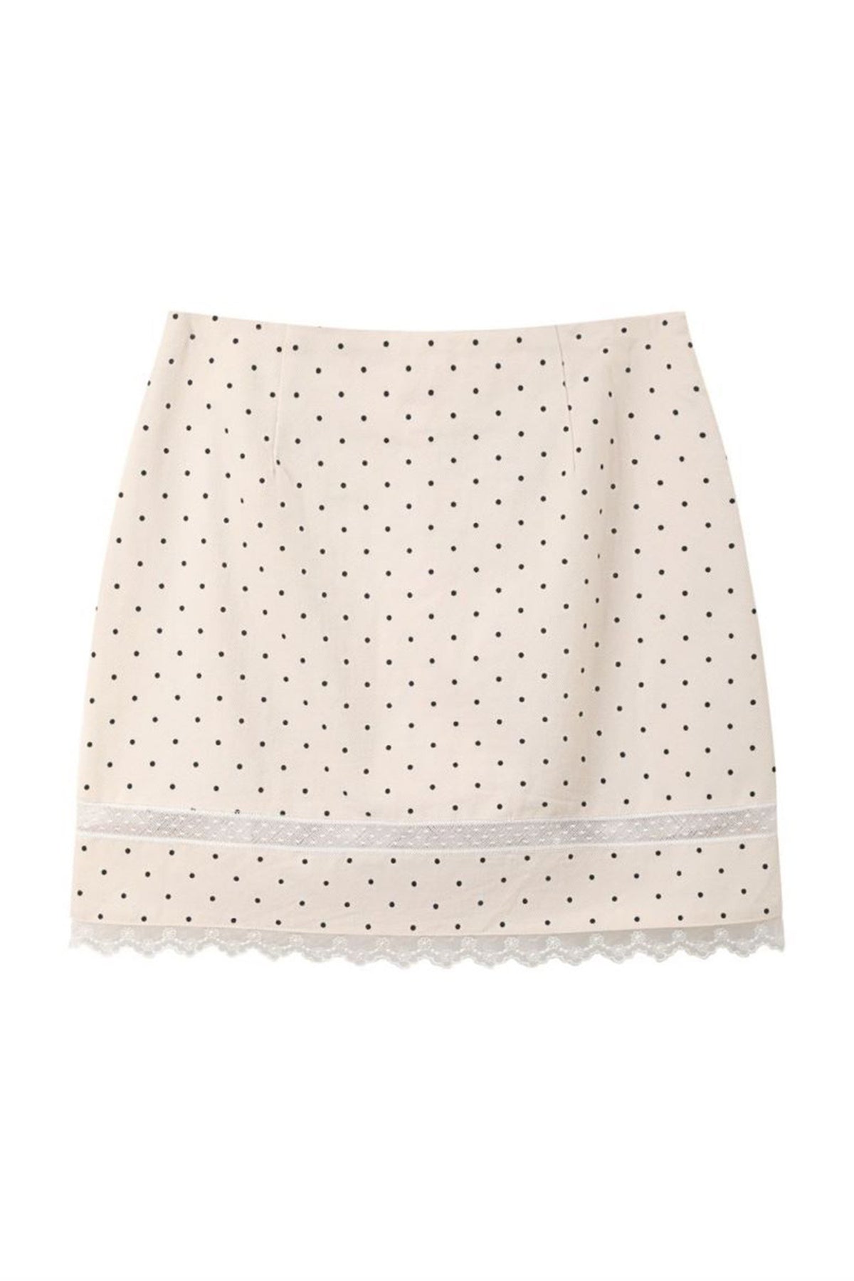 Polka Dot Babydoll Blouse Skirt Set-Up