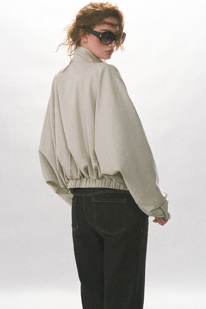 Chaqueta retro de manga murciélago