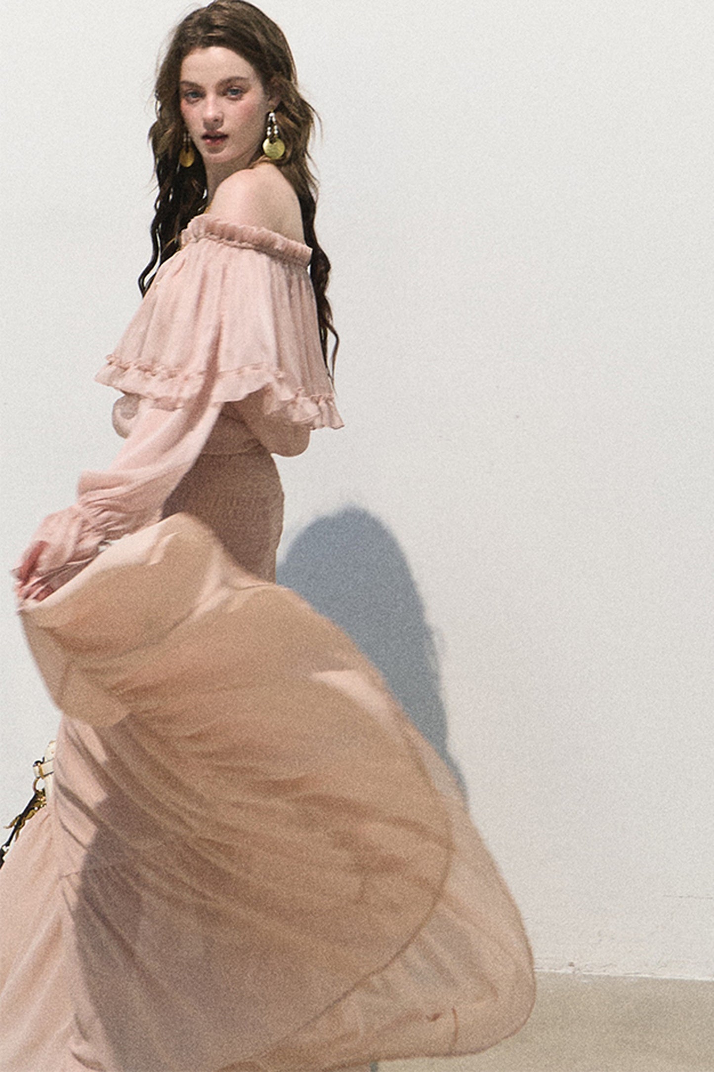 Romantic Ruffled Chiffon Blouse