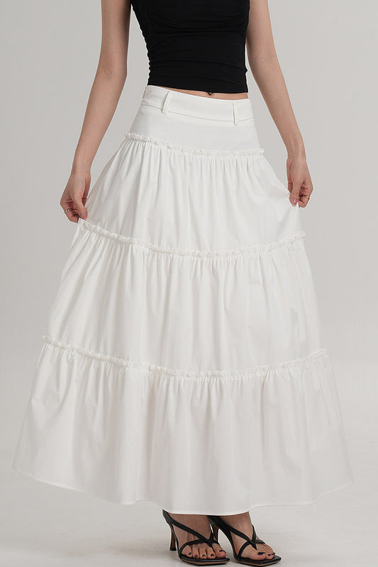 Elegant Pleated A-Line Skirt