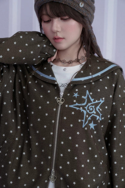 Swirl Star Jacket and Pleated Skirt Set-Up