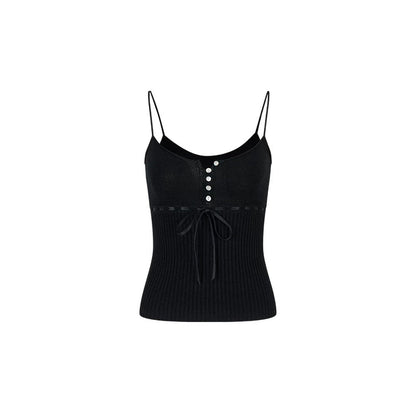 Lyocell Knit Ribbon Camisole