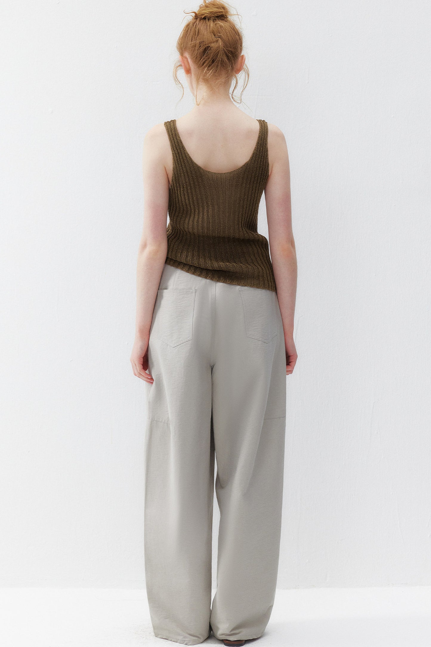 Hollow Ribbed Knit Camisole