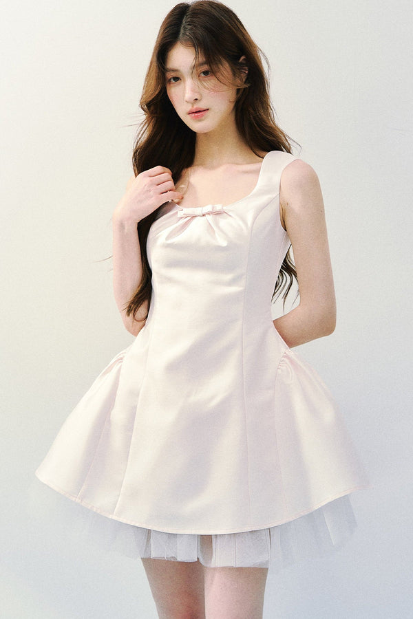 Two-Tone Satin Princess Dress
