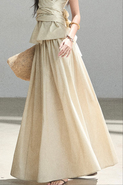 French Style Lazy Top and Skirt Set-Up