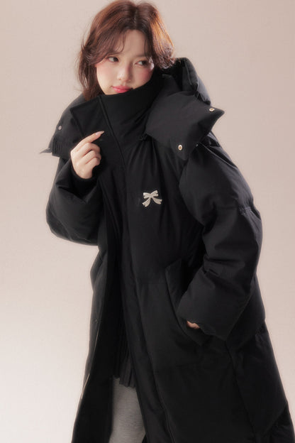 Long 90 White Goose Down Coat
