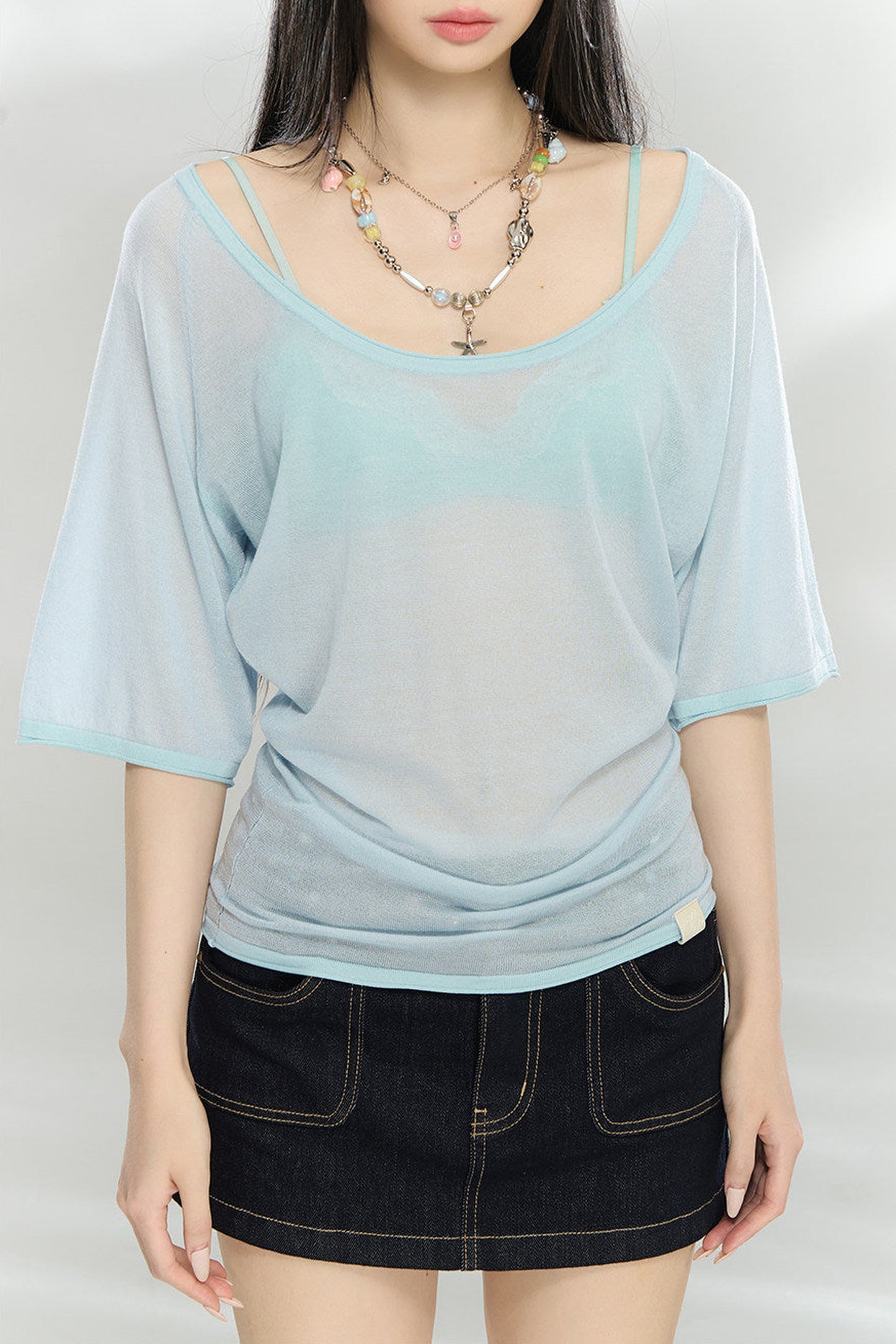 Heavyweight Lyocell Batwing Top