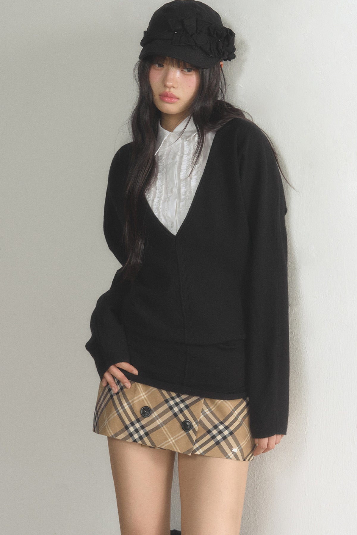 V-Neck Pullover Cardigan