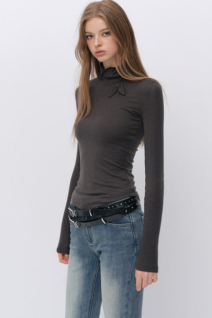 X-Line 3D Bow Tencel Wool T-Shirt
